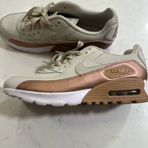 Nike Air Max Women's Sneakers - Cream and Brown